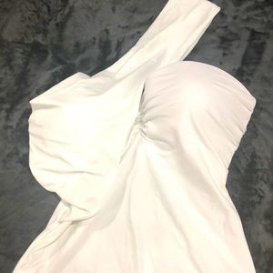 NWT: ASOS Swim Fuller Bust One-Shoulder Swimsuit